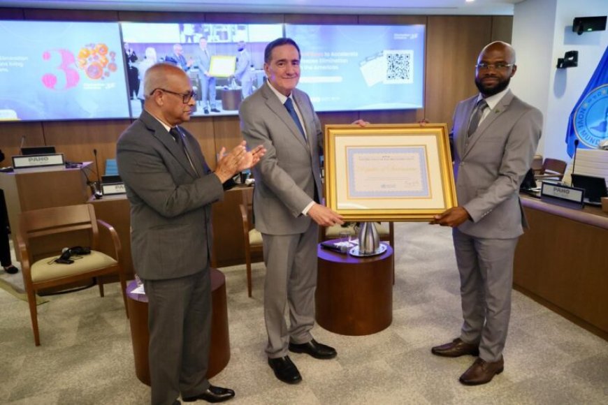 Suriname krijgt certificaat Paho/WHO als officieel malaria-vrij land