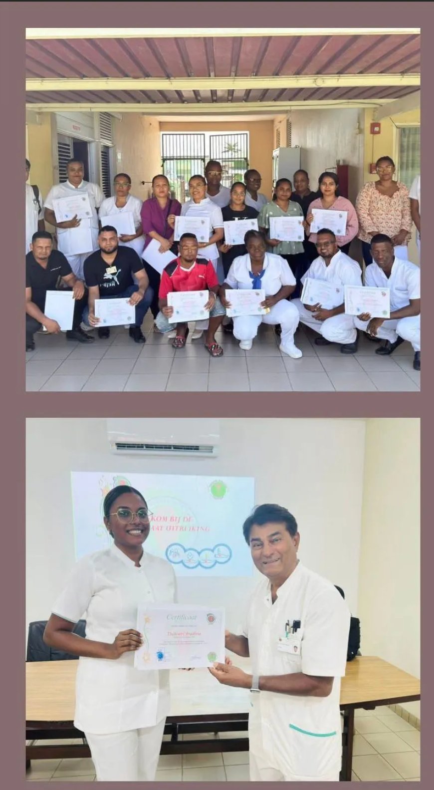 Nieuwe reanimatiepoppen en geslaagde training bij MMC