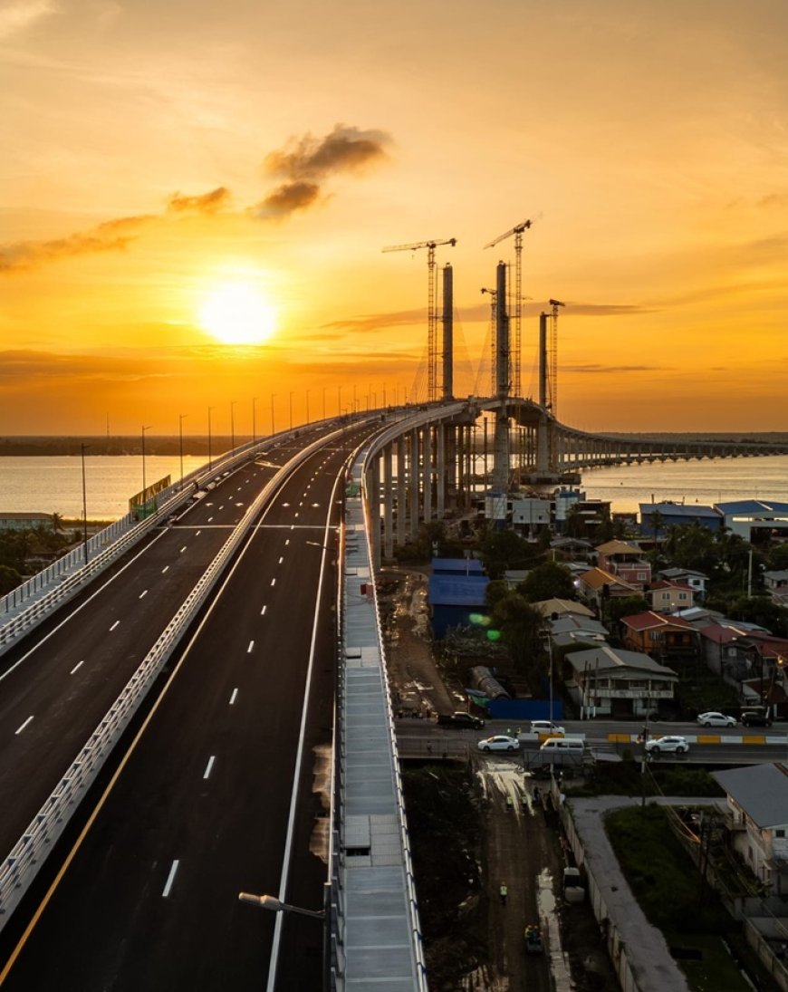 Geen lange files meer door nieuwe brug Guyana