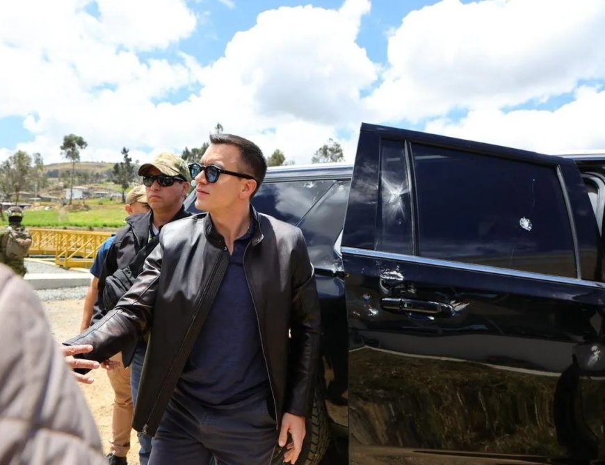 President van Ecuador ongedeerd na aanval op zijn konvooi tijdens protest – vijf arrestaties