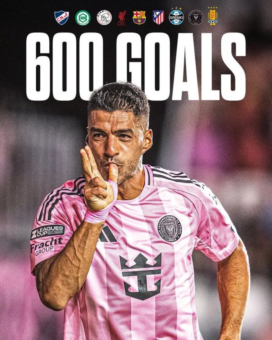 Luis Suarez scoorde gisteravond het 600e doelpunt van zijn carrière in de 4-0 overwinning van