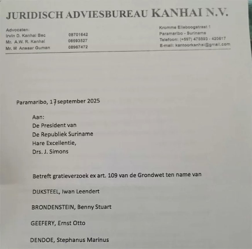 Kanhai: Ik trek gratieverzoek niet in