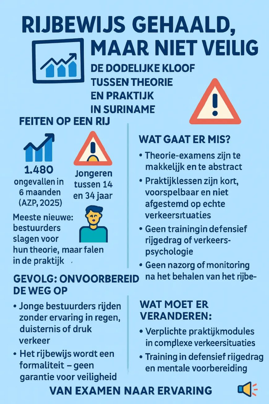 Rijbewijs gehaald, maar niet veilig: De dodelijke kloof tussen theorie en praktijk
