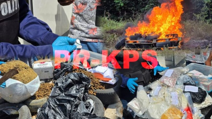 Narcotica Brigade verbrandt grote partij drugs te Kraka