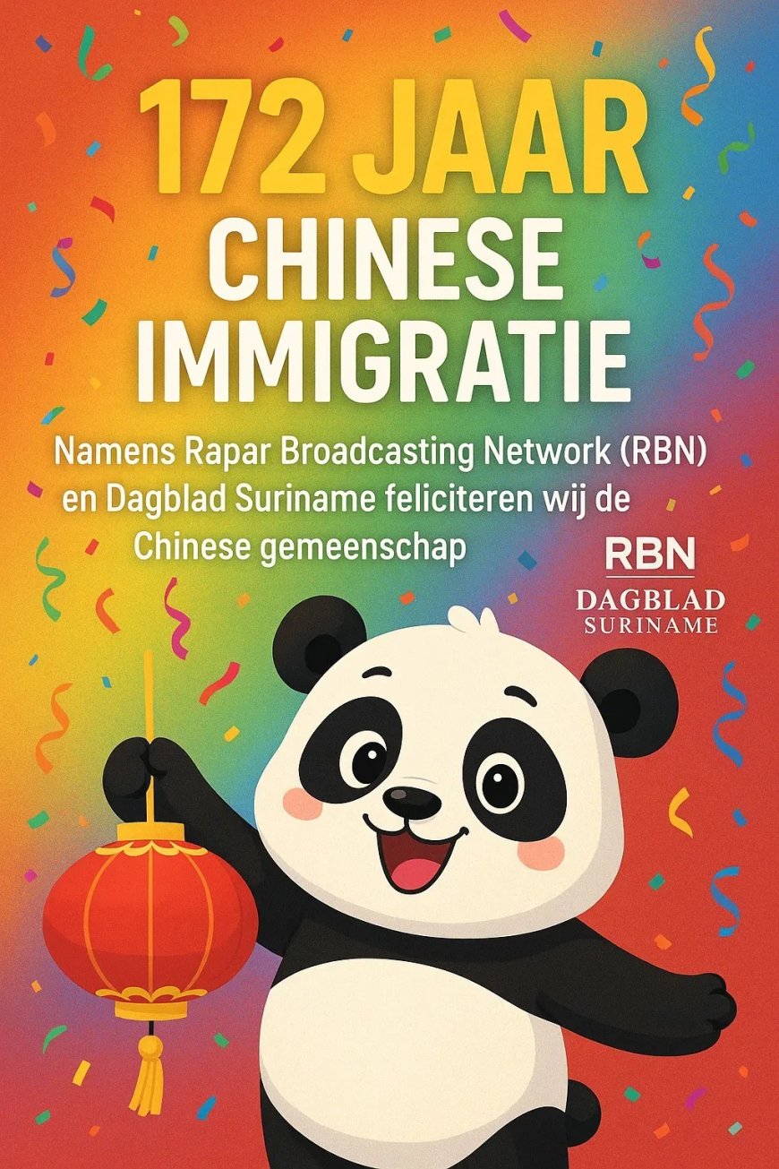 172 Jaar Chinese Immigratie in Suriname ????