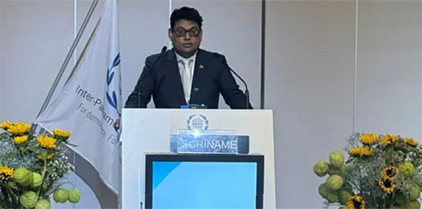 Gajadien pleit bij IPU voor rechtvaardige klimaathulp