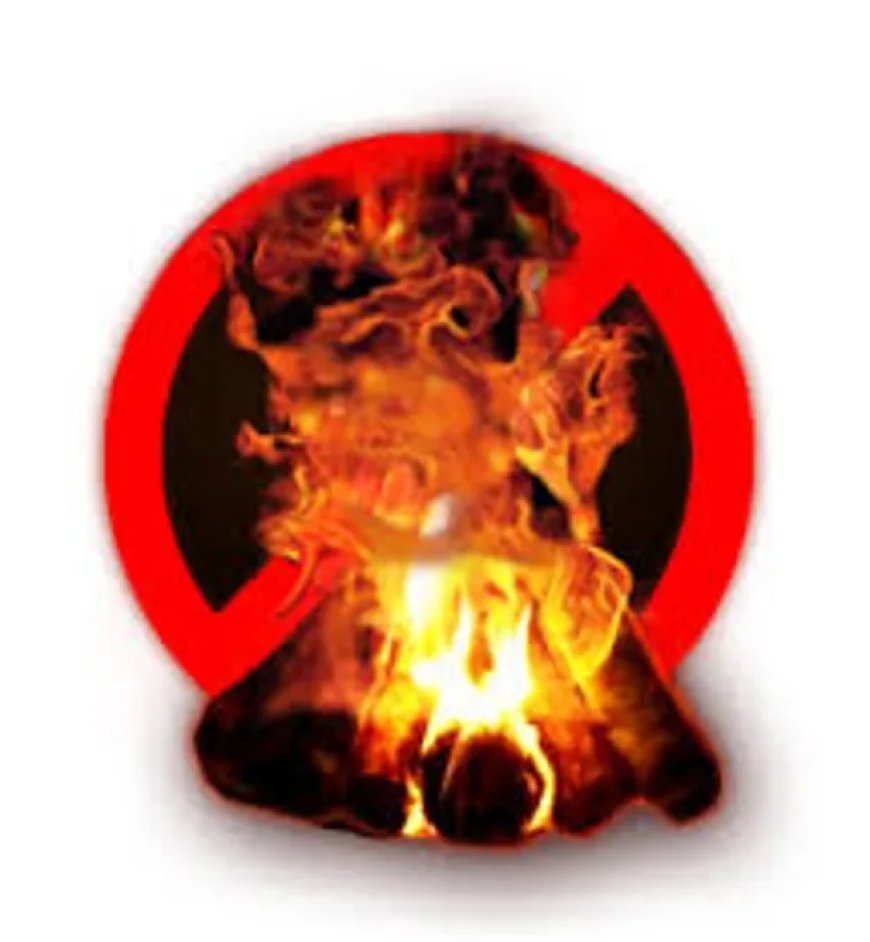 Afval in de tuin verbranden verboden