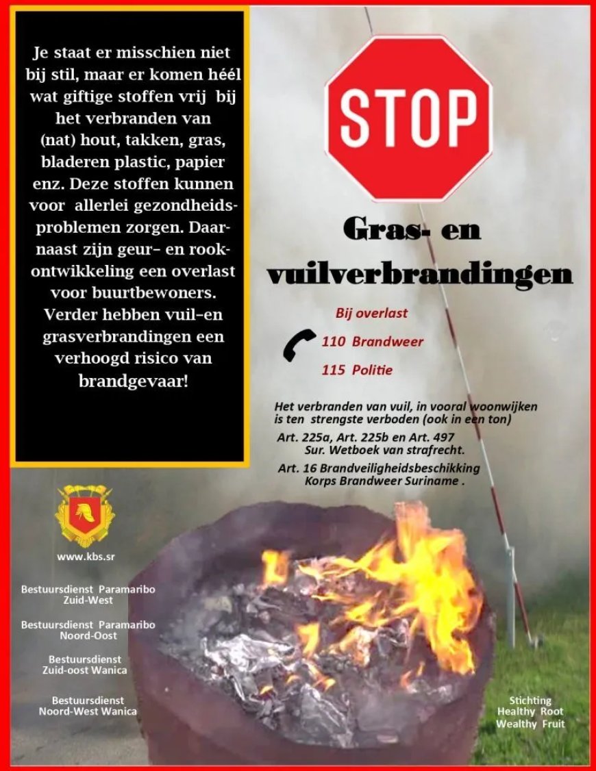 Niemand staat stil bij risico’s voor volksgezondheid bij verbranden van afval