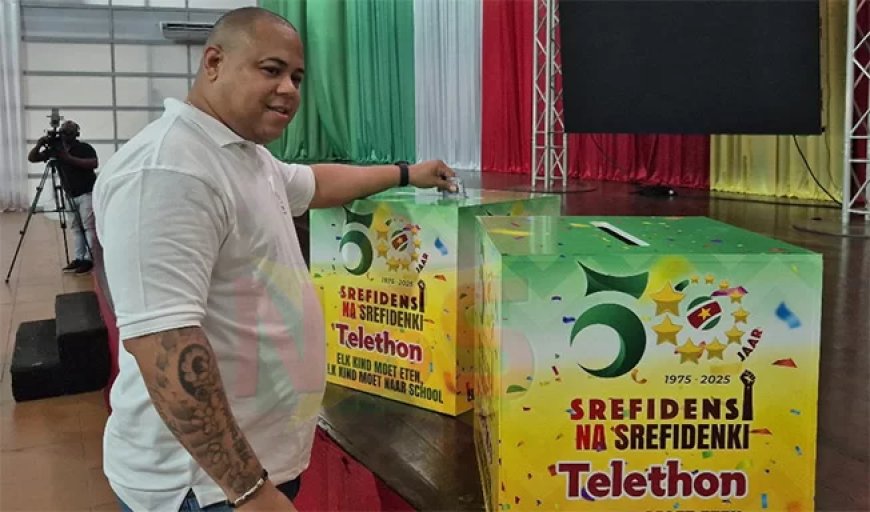 Srefidensi Telethon van start: eerste SRD 10.000 in half uur opgehaald
