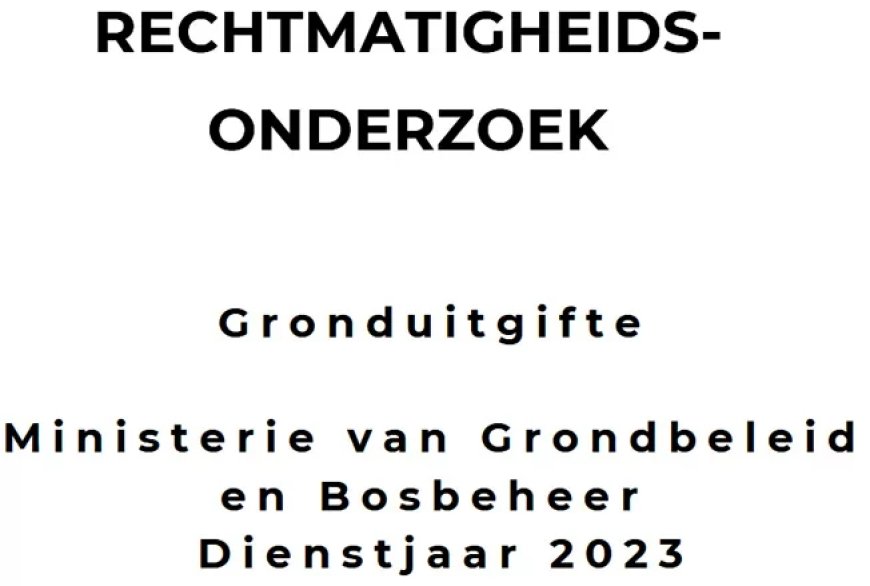 Somohardjo vraagt spoedoverleg met Rekenkamer en GBB over gronduitgifte