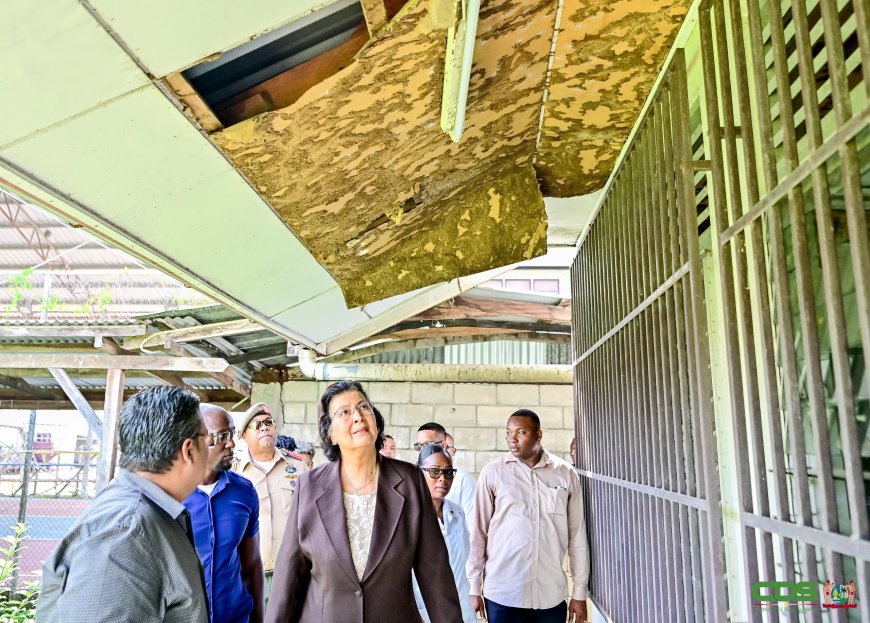 President Simons bezoekt Ewald P. Meyer Lyceum om onderwijsproblemen te bekijken