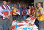 Lions Club Paramaribo Central en Sun Rice helpen getroffenen aardbeving
