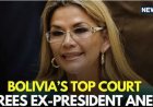 Hoge Raad Bolivia beveelt vrijlating van ex-president Jeanine Añez