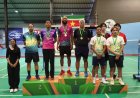 Opti evenaart badmintoniconen Caster en Van Daal met nationale titel