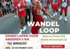 Wandelloop in teken van mens met sikkelcellen