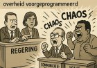 Twee regeringskoppen, twee communicatiediensten: chaos in overheid voorgeprogrammeerd