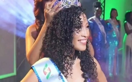 Eunike Kishundat–Lioe-A-Joe (36) gekroond tot Miss Suriname 2026