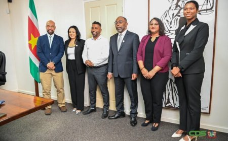 Juspol-minister ontvangt leden Caribbean Court of Justice