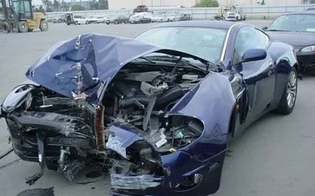 WIST U DAT: Een man in India zijn dure Aston Martin tegen boom reed om zwerfhond te ontwijken