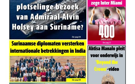 Dagblad Suriname, maandag 10 november 2025