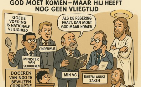 God moet komen – maar hij heeft nog geen vliegtijd