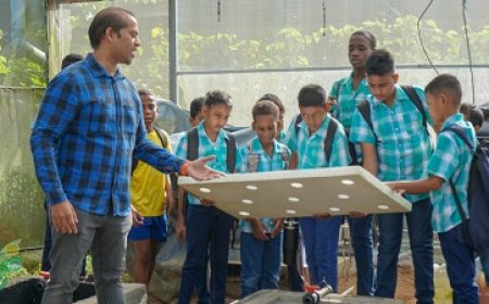 Leerlingen S.O. Ma Retraite maken kennis met innovatievelandbouw