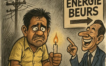 Energiebeurs bij kaarslicht”