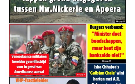 Dagblad Suriname, donderdag 13 november 2025