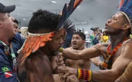 Demonstranten veroorzaken opstootje bij hoofdingang VN-klimaattop COP30 Brazilië