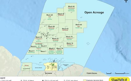 Staatsolie keurt commercieel veld voor gasontdekking Sloanea-1 in Blok 52 goed