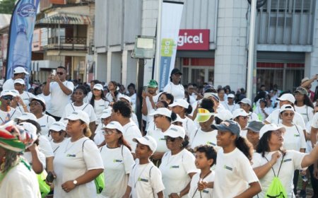 DSB Bigi Yari Run verlicht Paramaribo met neonlichten
