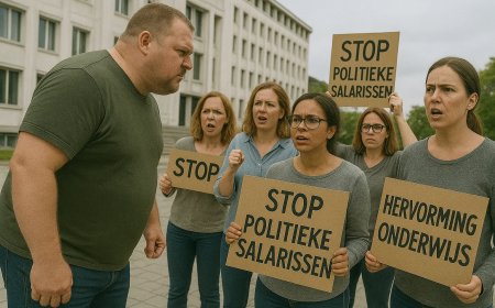 Burger hindert stille loop leerkrachten