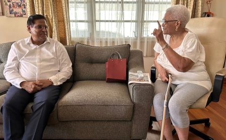 Santokhi betuigt medeleven aan weduwe van oud-president Venetiaan