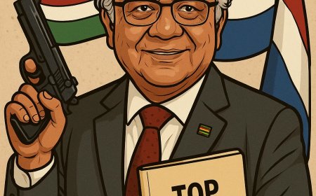 De meester-spion op de stoel van Paramaribo