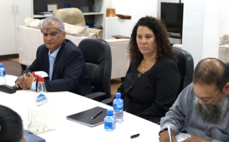 Delegatie Suralco/Alcoa bezoekt minister Abiamofo