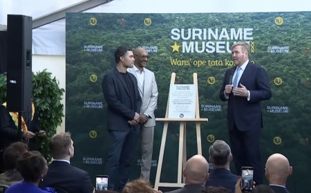 Koning Willem-Alexander opent Suriname Museum in Amsterdam