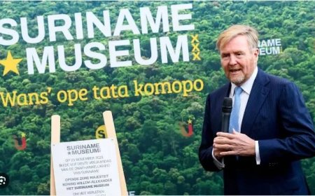 Koning opent Suriname Museum in Amsterdam op dag van 50 jaar Srefidensi