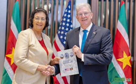 Suriname en VS markeren 50 jaar diplomatieke samenwerking
