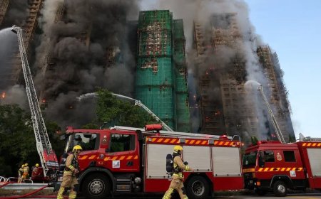Dodental brand woontorens Hongkong opgelopen tot 128 – Nog zo’n 200 mensen vermist