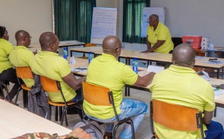 Gezondheidsassistenten krijgen training over kwikrisico’s en gezondheidsproblemen in goudmijn