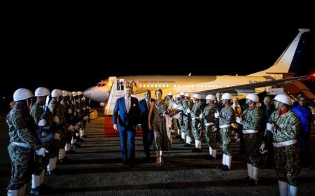 Koninklijk paar arriveert voor driedaags bezoek aan suriname.