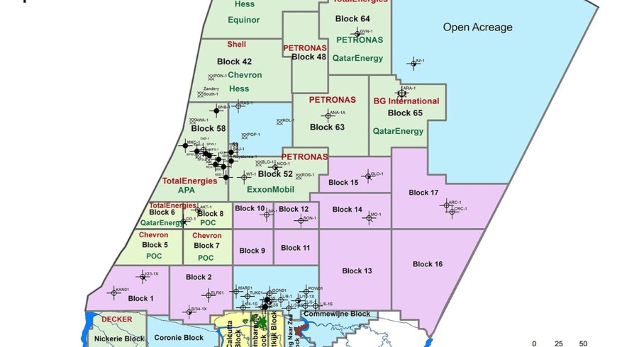 Chevron krijgt offshoreblokken 9 en 10 toegewezen in Suriname