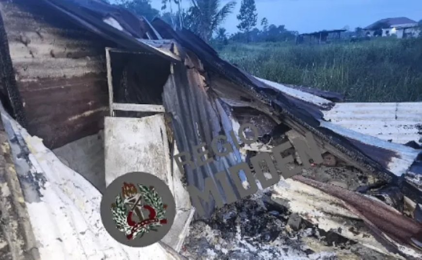 Vuur van vuilverbranding slaat over op bergruimte en inboedel