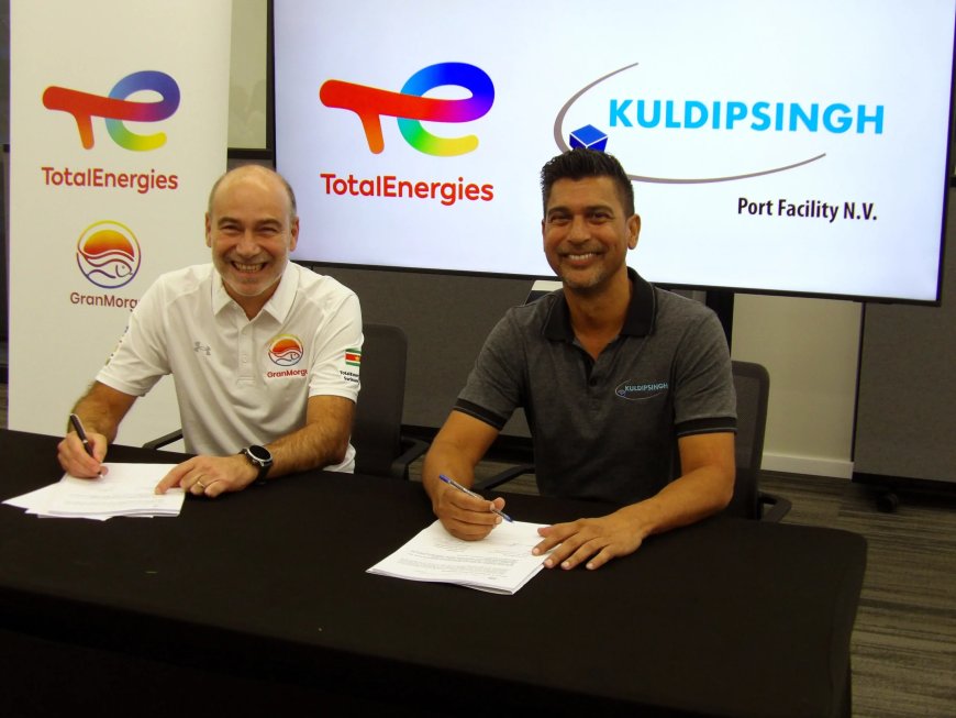 TotalEnergies EP Suriname tekent 10-jarig contract met Kuldipsingh Port Facilities voor Integ