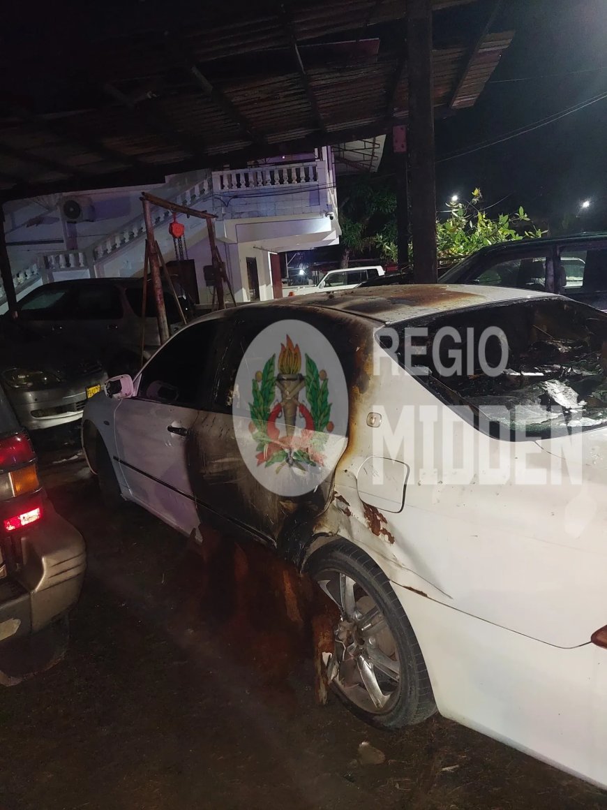 Auto vliegt in brand door vonk bij batterij