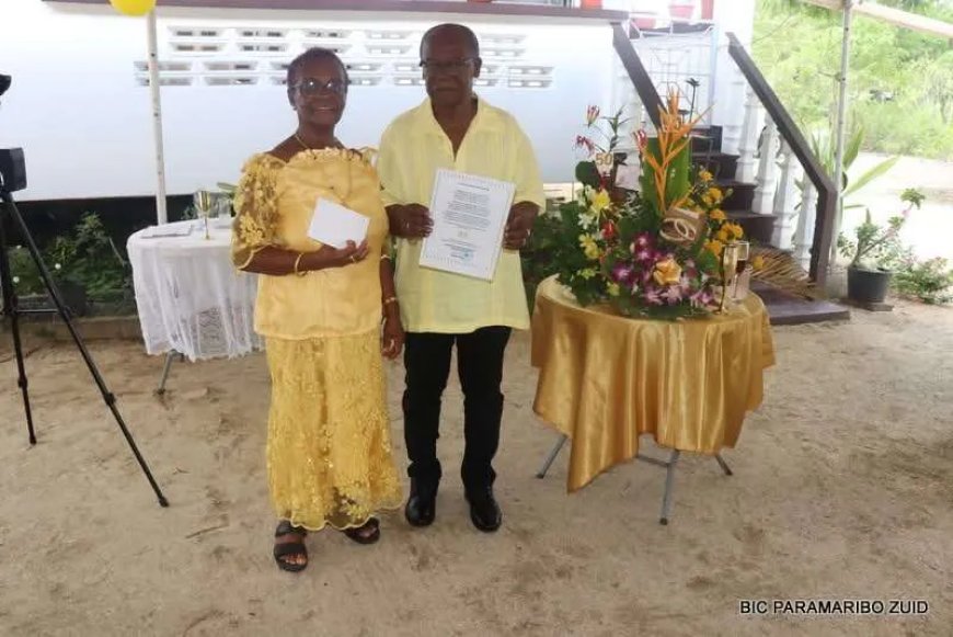 Gouden bruiloft voor echtpaar Orlando Albitrouw en Kora Albitrouw-Olenskij