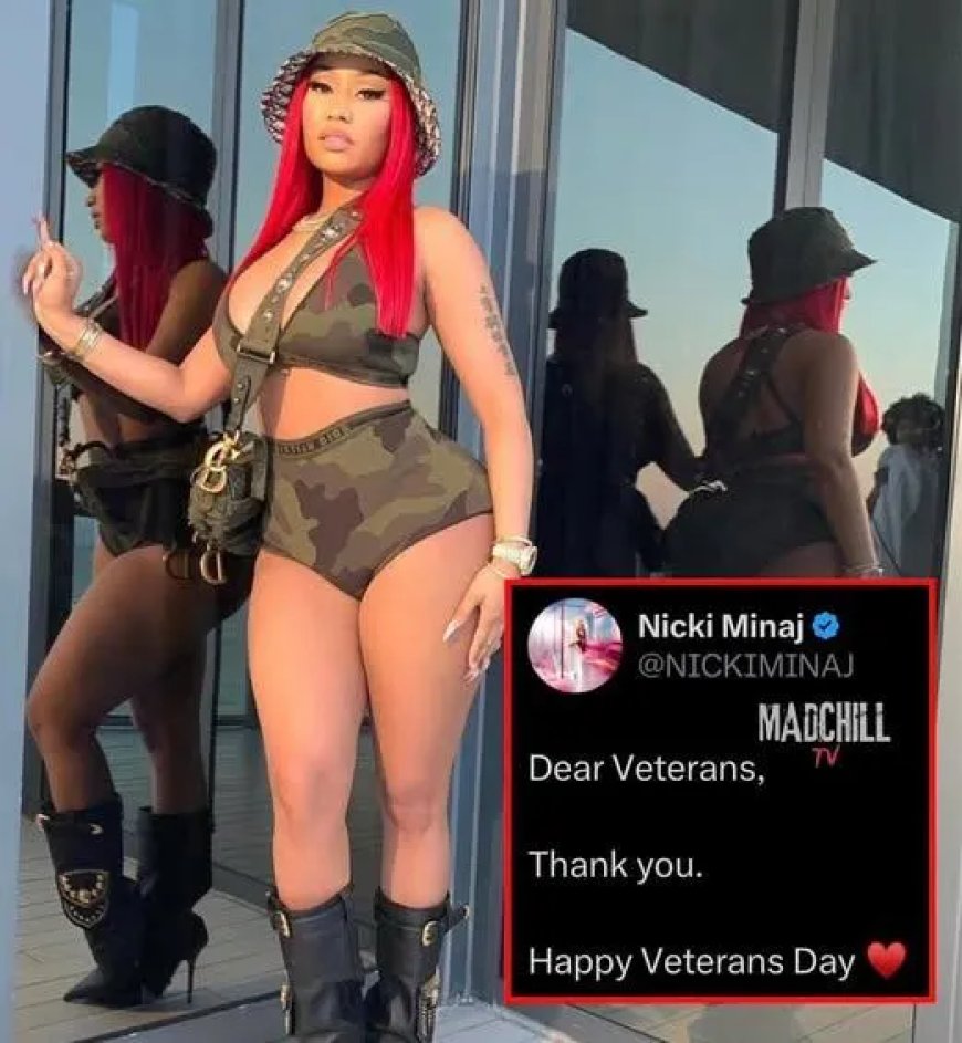 Nicki Minaj dankt veteranen op veteranendag