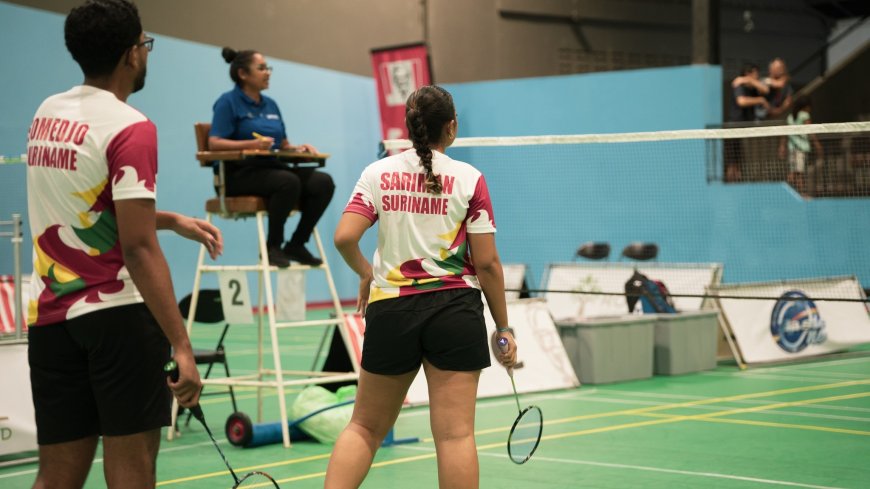 Badmintonners Somedjo en Sariman jagen op goud in Suriname International