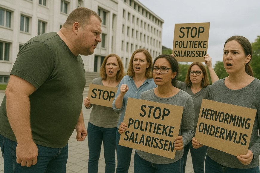 Burger hindert stille loop leerkrachten
