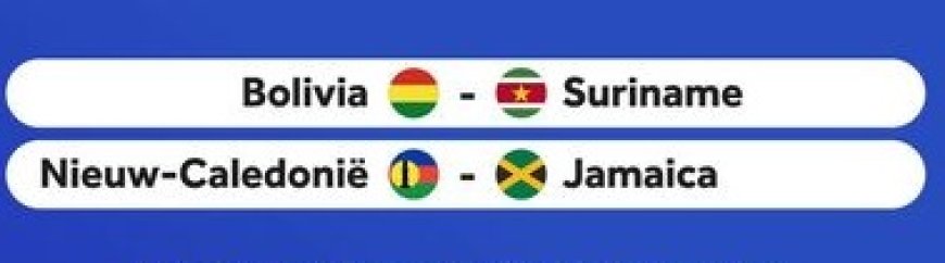 Suriname neemt het op tegen Bolivia in playoffs